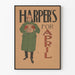 Vintage plakat Harper's til april retro vægdekoration