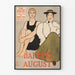 Vintage plakat Harper's August af Edward Penfield