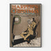 Vintage plakat af Harper's juleforelæsning ved pejsen