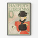 Vintage dekoration plakat Harper's Christmas