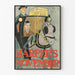 Vintage plakat Harpers november med hestevogn og hestevogn