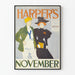 Harper's november vintage sport universitetsplakat
