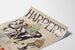 Vintage plakat Harper's november med hestevogn og hvid hest
