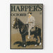 Vintage plakat Harper's oktober ridder til hest