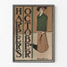 Vintage plakat Harper's oktober 8 - gammel modeillustration