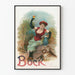 Vintage plakat Bock med kvinde og ged