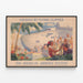 Vintage plakat Hawaii af Flying Clipper Pan American Airways System — indrammet kunstværk på væggen