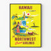 Vintage plakat Hawaii Northwest Orient Airlines