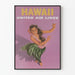 Vintage dekoration plakat Hawaii United Air Lines