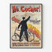 Vintage plakat Hé Cocher hos Michaut - Cykel- og vognreparationer