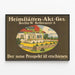 Vintage plakat Heimstätten Aktiengesellschaft Berlin Bellevue — indrammet kunstværk på væggen
