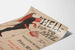 Vintage plakat Hell Up To Date satirisk illustration