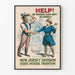 Vintage plakat Kvinders Landhær i Amerika - New Jersey Division
