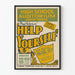 Vintage plakat Help Yourself - Retro teater vægdekoration