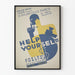 Vintage plakat Help Yourself - Retro teater vægdekoration
