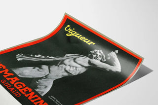 Vintage plakat Hémagénine Viguer vægdekoration statue af en gaulsk kriger
