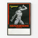 Vintage plakat Hémagénine Viguer vægdekoration statue af en gaulsk kriger