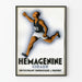 Vintage plakat Hémagénine Giraud energisk løber