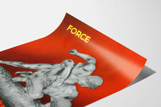 Vintage plakat Hémagénine Giraud Force Sculpture Antik