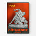 Vintage plakat Hémagénine Giraud Force Sculpture Antik