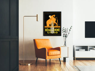 Vintage plakat Hémagénine Giraud vægdekoration
