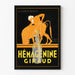 Vintage plakat Hémagénine Giraud vægdekoration