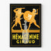 Vintage plakat Hémagénine Giraud medicinsk vægdekoration