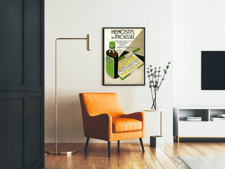Vintage plakat Hémostyl af Dr. Roussel - Medicinsk vægdekoration
