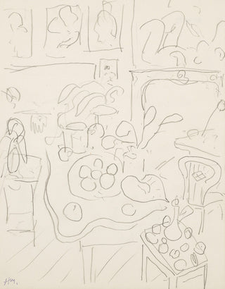 Étude d’intérieur, 1940 – dessin d’Henri Matisse