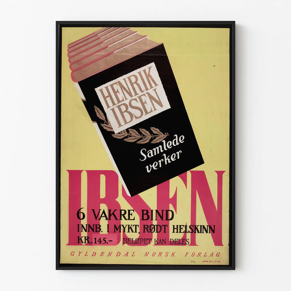 Vintage Collection Plakat Bøger Henrik Ibsen