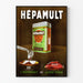Vintage reklameplakat HépaMult udtrukket af lever