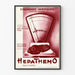 Vintage medicinsk plakat Hepathemo alvorlige anæmier