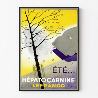 Vintage plakat Hépatocarnine Sommer vægdekoration
