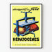 Vintage plakat HÉPATOGENES Charvoz - Vægdekoration sundhedsindretning lever