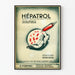 Vintage reklameplakat Hépatrol - Retro sundheds vægdekoration