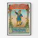 Vintage plakat af en middelaldermand, der holder et ølkrus