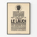 Vintage plakat 'Le Laudi di San Francesco d'Assisi' - Klassisk vægdekoration