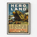 Vintage Helte Land - Historisk Krigsscene Plakat