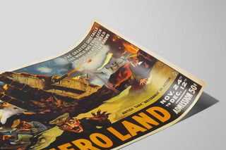 Vintage plakat af helten Land Dekor Militær og Krig — visning af kunstværket