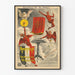 Vintage plakat Hexentisch - Mystisk og fantastisk vægdekoration
