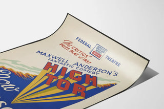 Vintage plakat af Teater High Tor af Maxwell Anderson
