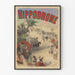 Vintage plakat Hippodrome – Retro hestesport vægdekoration