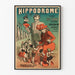 Vintage plakat Hippodrome Pont de l'Alma - Udstilling af de otte tyrolske dværge