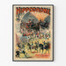 Vintage plakat Hippodrome ved Pyrenæerne - Pantomime med storslået show