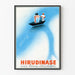 Vintage plakat med Hirudinase til god blodcirkulation