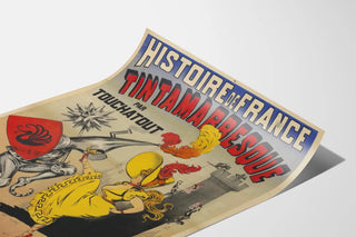 Vægdekoration plakat Historie om Frankrig Tintamaresque af Touchatout