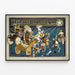 Vintage plakat Hitch Your Wagon to a Star - Retro vægdekoration — indrammet kunstværk på væggen