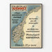 Vintage plakat Hjemmet, populært norsk kvindemagasin