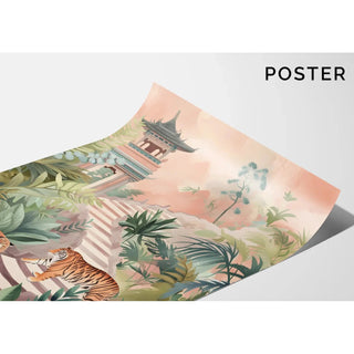 Plakat Tigres og Tempel