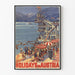Vintage ferieplakat i Østrig Millstättersee